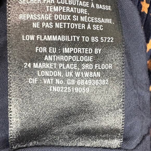 Anthropologie Seen Worn Kept Vega Pleated Star Print Illusion Sleeve Size 6 - Picture 7 of 16